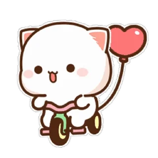 ❤ emoji Peach Cat 4 @pikline Telegram sticker 7 of 82