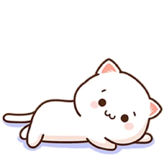 😊 emoji Peach Cat 4 @pikline Telegram sticker 17 of 82