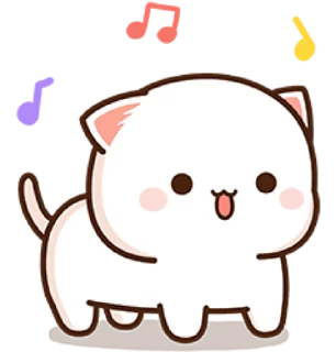 💃 emoji Peach Cat 4 @pikline Telegram sticker 15 of 82