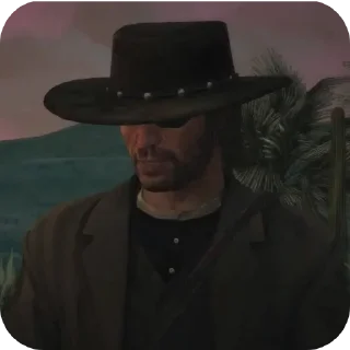 🎩 emoji Mr.Marston from @MaxMiltonn > @TgEmojis_bot Telegram sticker 22 of 37
