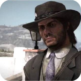 🎩 emoji Mr.Marston from @MaxMiltonn > @TgEmojis_bot Telegram sticker 17 of 37