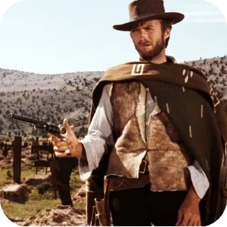 Sticker from Clint Eastwood / from @MaxMiltonn @TgEmojis_bot