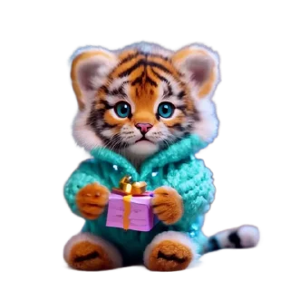 Sticker from Новогодний подарок от @cats_Crystal
