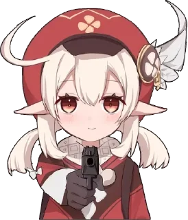 🔫 emoji i belive Klee supremasy @I_Like_Klee • @sticbot Telegram sticker 2 of 90