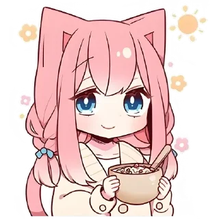 ☀ emoji Neko V1 [@b1ackchannel] Telegram sticker 23 of 40