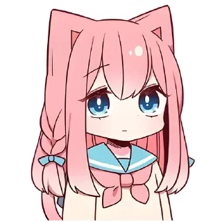 🤨 emoji Neko V1 [@b1ackchannel] Telegram sticker 9 of 40