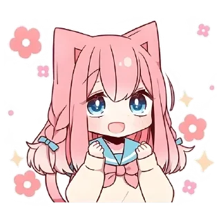 😍 emoji Neko V1 [@b1ackchannel] Telegram sticker 15 of 40