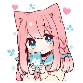 🤨 emoji Neko V1 [@b1ackchannel] Telegram sticker 18 of 40