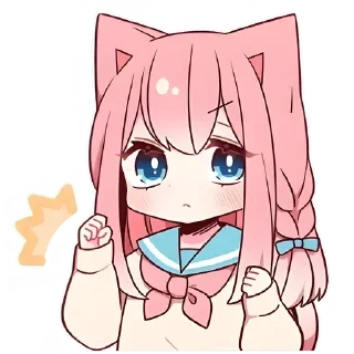 👌 emoji Neko V1 [@b1ackchannel] Telegram sticker 11 of 40