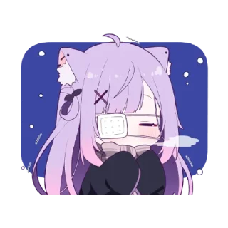 🥶 emoji Neko V3 [@b1ackchannel] Telegram sticker 6 of 14