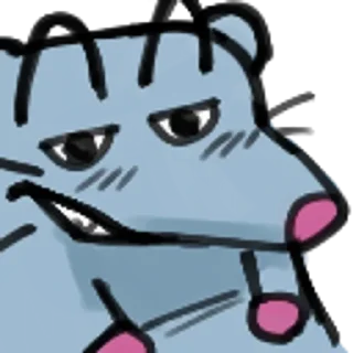 Sticker from Pizza Tower Rat @qucelarts