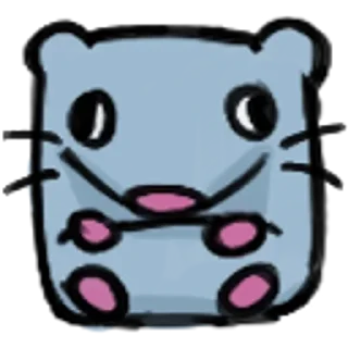 Sticker from Pizza Tower Rat @qucelarts