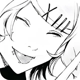 💇 emoji У меня ослеп глаз бля я типо гуль Telegram sticker 8 of 16