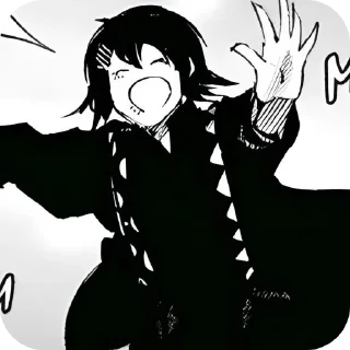 ✋ emoji У меня ослеп глаз бля я типо гуль Telegram sticker 9 of 16
