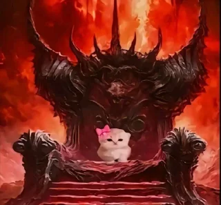 Sticker from cursed kittens 2 @satori_666