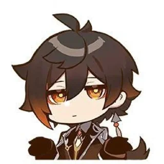 🌟 emoji Чжун Ли -> @animebotsa Telegram sticker 11 of 41