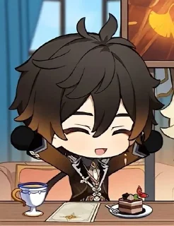 🌟 emoji Чжун Ли -> @animebotsa Telegram sticker 24 of 41