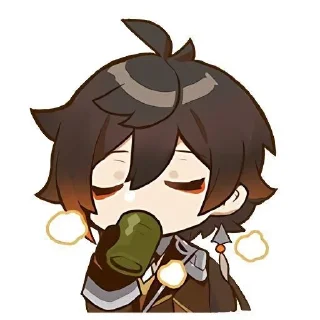 🌟 emoji Чжун Ли -> @animebotsa Telegram sticker 10 of 41