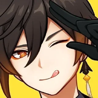 🌟 emoji Чжун Ли -> @animebotsa Telegram sticker 12 of 41
