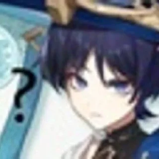 🤨 emoji Скарамучча/странник Telegram sticker 15 of 27