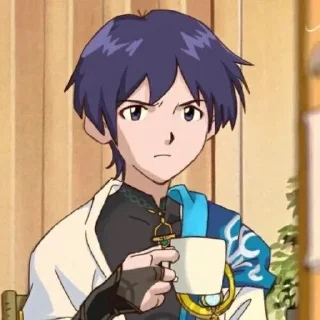 ☕ emoji Скарамучча/странник Telegram sticker 24 of 27