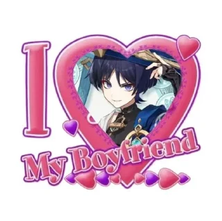 ❤️ emoji Скарамучча/странник Telegram sticker 18 of 27