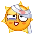 🤕 emoji Sun Emoji @xkysluv Telegram sticker 14 of 40