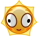 😳 emoji Sun Emoji @xkysluv Telegram sticker 22 of 40
