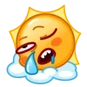 😪 emoji Sun Emoji @xkysluv Telegram sticker 13 of 40