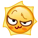 😏 emoji Sun Emoji @xkysluv Telegram sticker 10 of 40