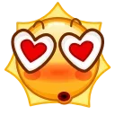 😍 emoji Sun Emoji @xkysluv Telegram sticker 6 of 40