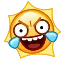 🤣 emoji Sun Emoji @xkysluv Telegram sticker 2 of 40
