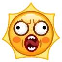 😮 emoji Sun Emoji @xkysluv Telegram sticker 23 of 40