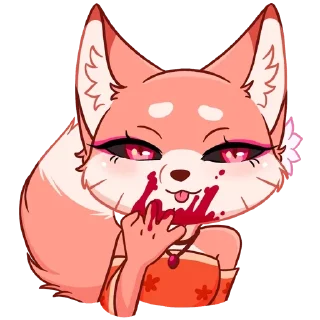 Sticker from кицунэ аи | @stickbyjenna