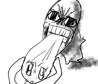 Sticker from cock
