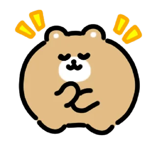 🐻 emoji ₍ ᥣiᴛᴛᥣᥱ δᥱᥲr sᴛiᥴκᥱr ₎ ˚₊· ♡ @mewsticks Telegram sticker 18 of 24