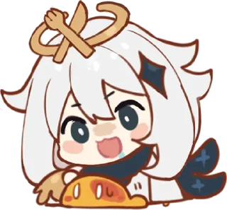 🤤 emoji Paimon's Paintings Set :: @line_stickers Telegram sticker 8 of 56
