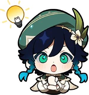 💡 emoji Paimon's Paintings Set :: @line_stickers Telegram sticker 22 of 56