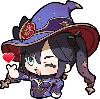 😘 emoji Paimon's Paintings Set :: @line_stickers Telegram sticker 13 of 56
