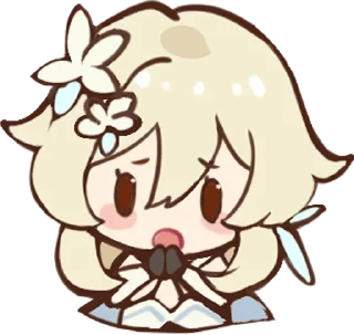 🙏 emoji Paimon's Paintings Set :: @line_stickers Telegram sticker 7 of 56