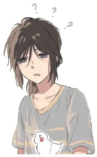❓ emoji Liz and the Blue Bird Telegram sticker 12 of 51