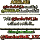 Sticker from 🎭MILLION JAMOASI👑 by @SardorbeK_Uz