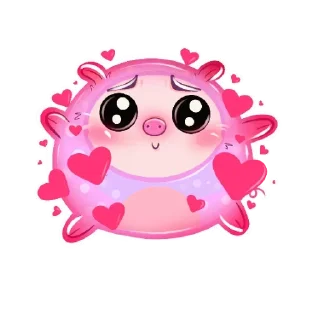 свинка бусинка sticker 1
