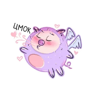 свинка бусинка sticker 2