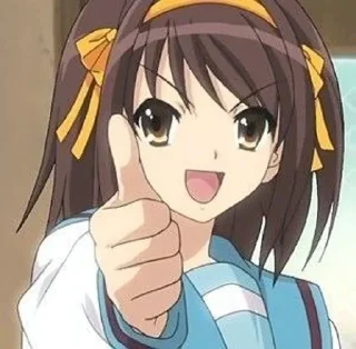 🌟 emoji Haruhi Sudzumiya Telegram sticker 18 of 29