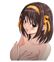 😒 emoji Haruhi Suzumiya by @Splenta Telegram sticker 6 of 30