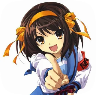 🌟 emoji Haruhi Suzumiya @evafiaii Telegram sticker 1 of 51