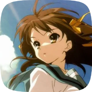 🌟 emoji Haruhi Suzumiya @evafiaii Telegram sticker 20 of 51