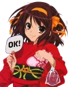 👍 emoji Haruhi Suzumiya by @Splenta Telegram sticker 18 of 30