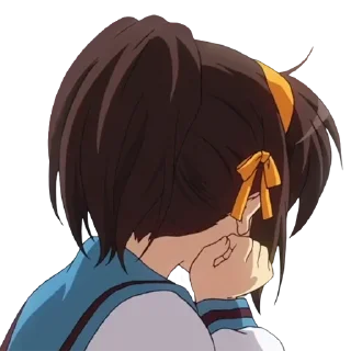 😔 emoji Haruhi Telegram sticker 7 of 53